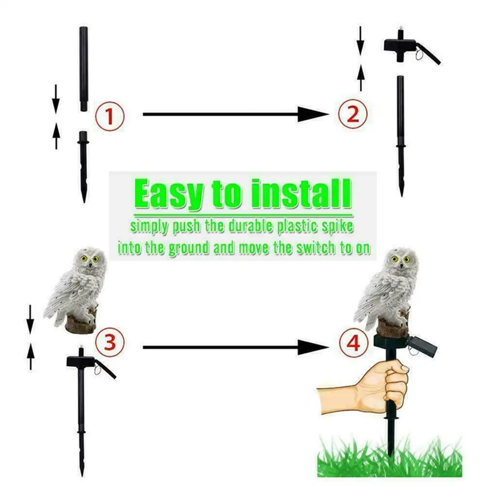 Рисунок 4 - Светодиодный солнечные фонари Owl Lawn светильник 1