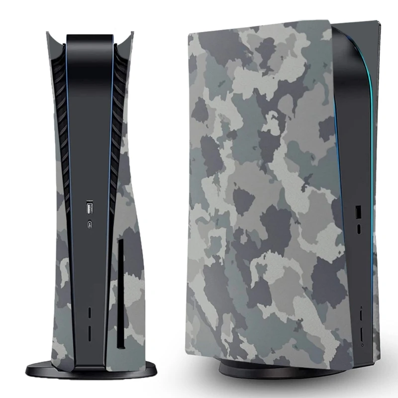 

Чехлы для игровой консоли PS5, пылезащитный Жесткий Чехол, сменная боковая пластина, Камуфляжный цвет