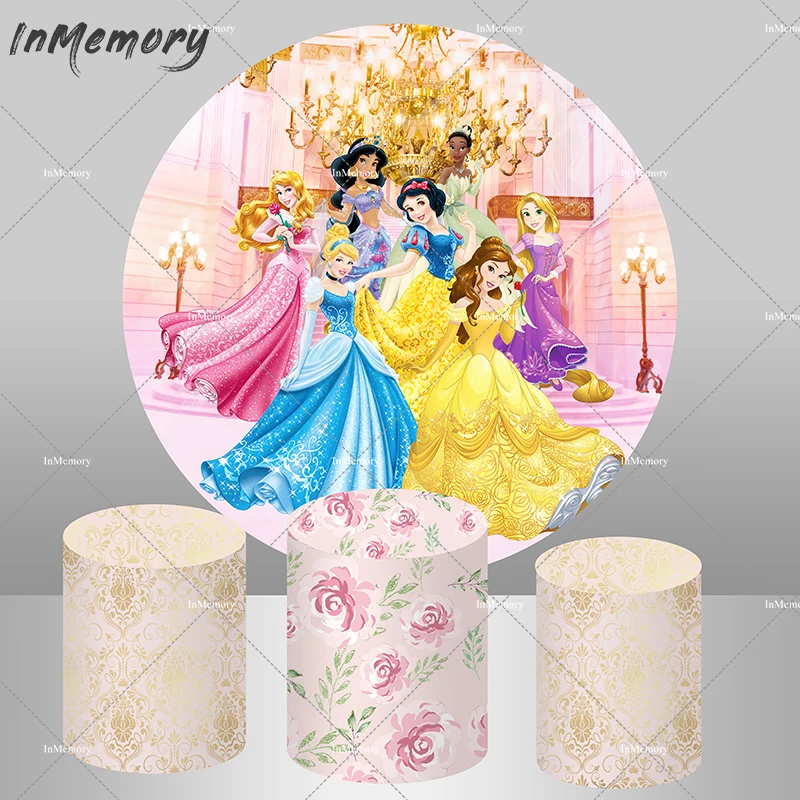 Фон для фотосъемки с изображением замка Диснея