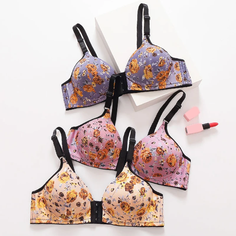 

Women Bra Wire Free Sexy Push Up Invisible Bras Front Closure Underwear For Female Brassiere Strapless Seamless Bralette