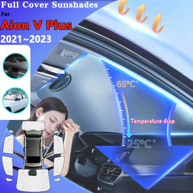 

Козырек на лобовое стекло автомобиля для GAC Aion V Plus, аксессуары 2023 2022, 2021, новая энергия, полная защита от солнца и УФ-лучей