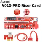 Кабель питания Aubess V013 Pro PCIE Riser 013, 1-5 шт., кабель USB 3,0 для майнинга