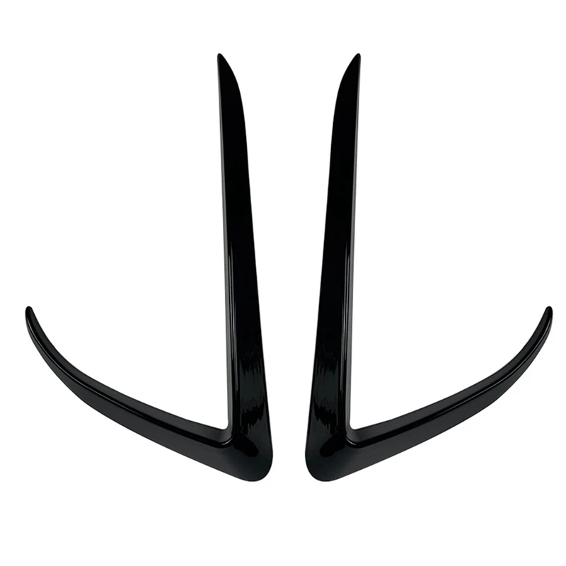 

For Tesla Model X 2016-2021 ABS Fog Lamp Decoration Light Eyebrow Wind Knife Bumper Cover Sticker
