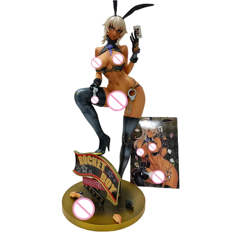 

34cm Native Rocket Boy Ithnani Hentaii Anime Figure Melon Books Futanari Tapestry Duva Figure Bunny Girl Figure Model Doll Toys