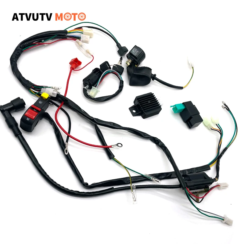 

Full Electrics Wiring Harness CDI Stator For Motorcycle 50 70 90cc 110cc 125cc Scooter Dirt Bikes Quad Dirt Bike ATV
