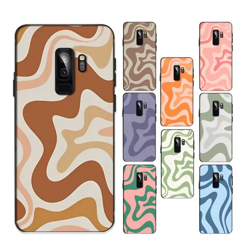

FHNBLJ Liquid Swirl Phone Case for Samsung S20 lite S21 S10 S9 plus for Redmi Note8 9pro for Huawei Y6 cover
