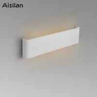 aisilan led wall lamp white 9w warm white up and down aluminum wall light acrylic for living room bedroom study hallway 220v