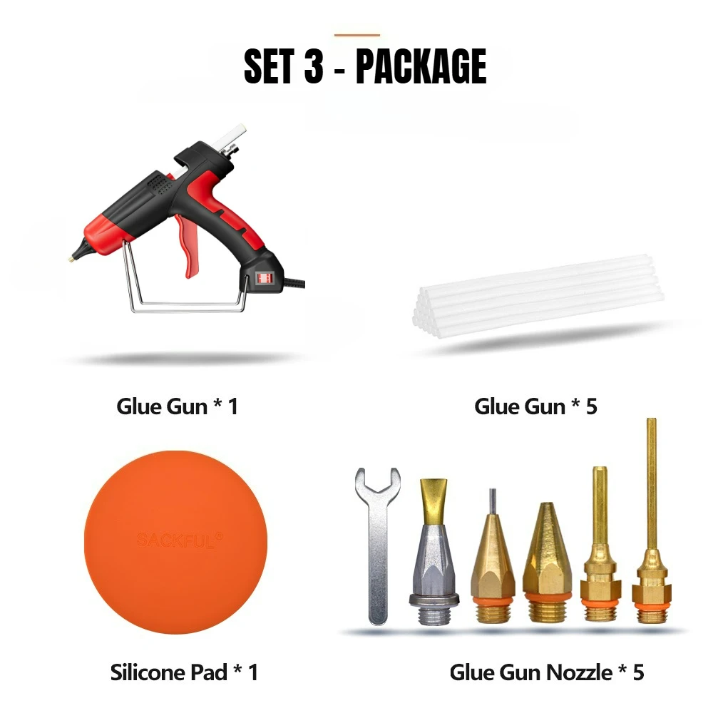 XMSJ Промышленный пистолет для горячего клея 300 Вт красный