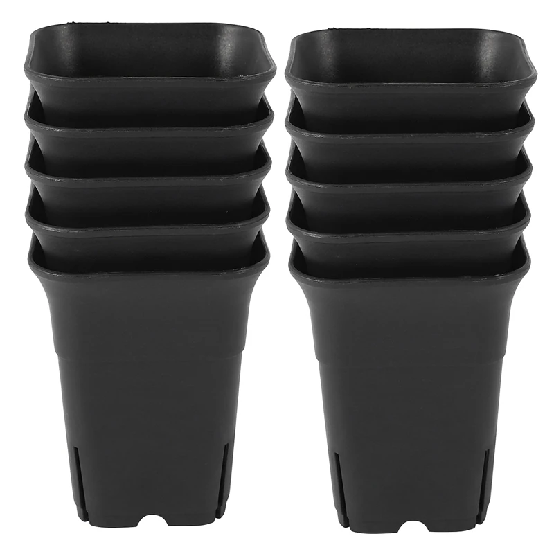 

10 шт., мини-горшок для растений с высокой талией