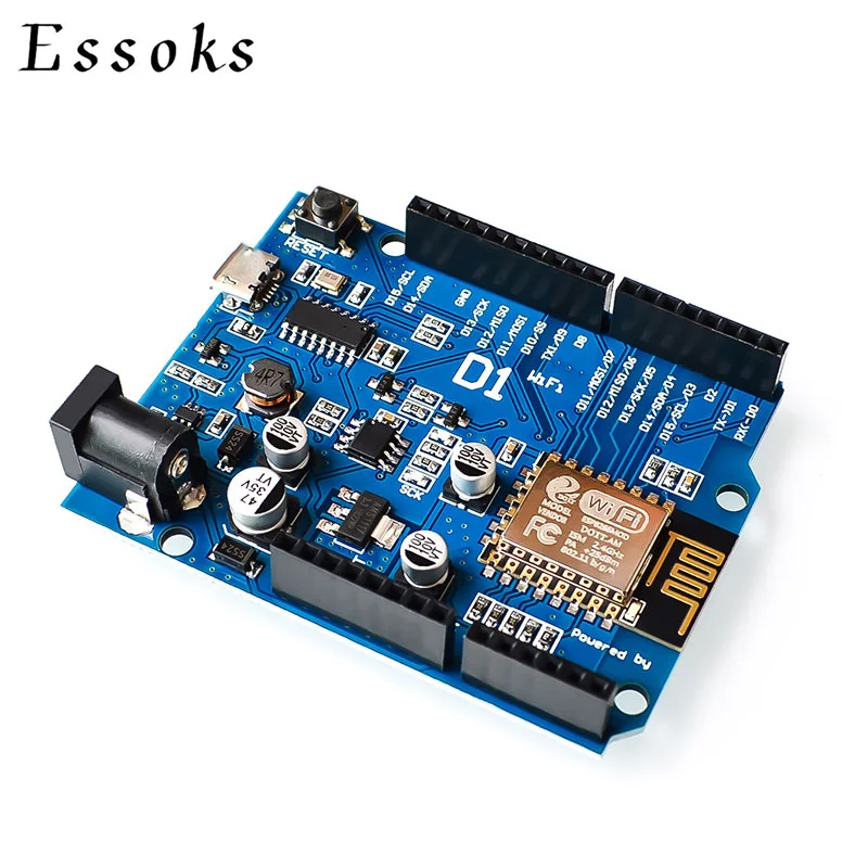 ESP-12E WeMos D1 UNO R3 CH340 CH340G WiFi макетная плата на основе ESP8266, щит, Умная Электронная Печатная плата для Arduino совместимый с IDE