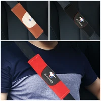 car accessories 1set 2pcs black color car seat belt shoulder cushion cover pad fit for mustang auto baby car seat accessories