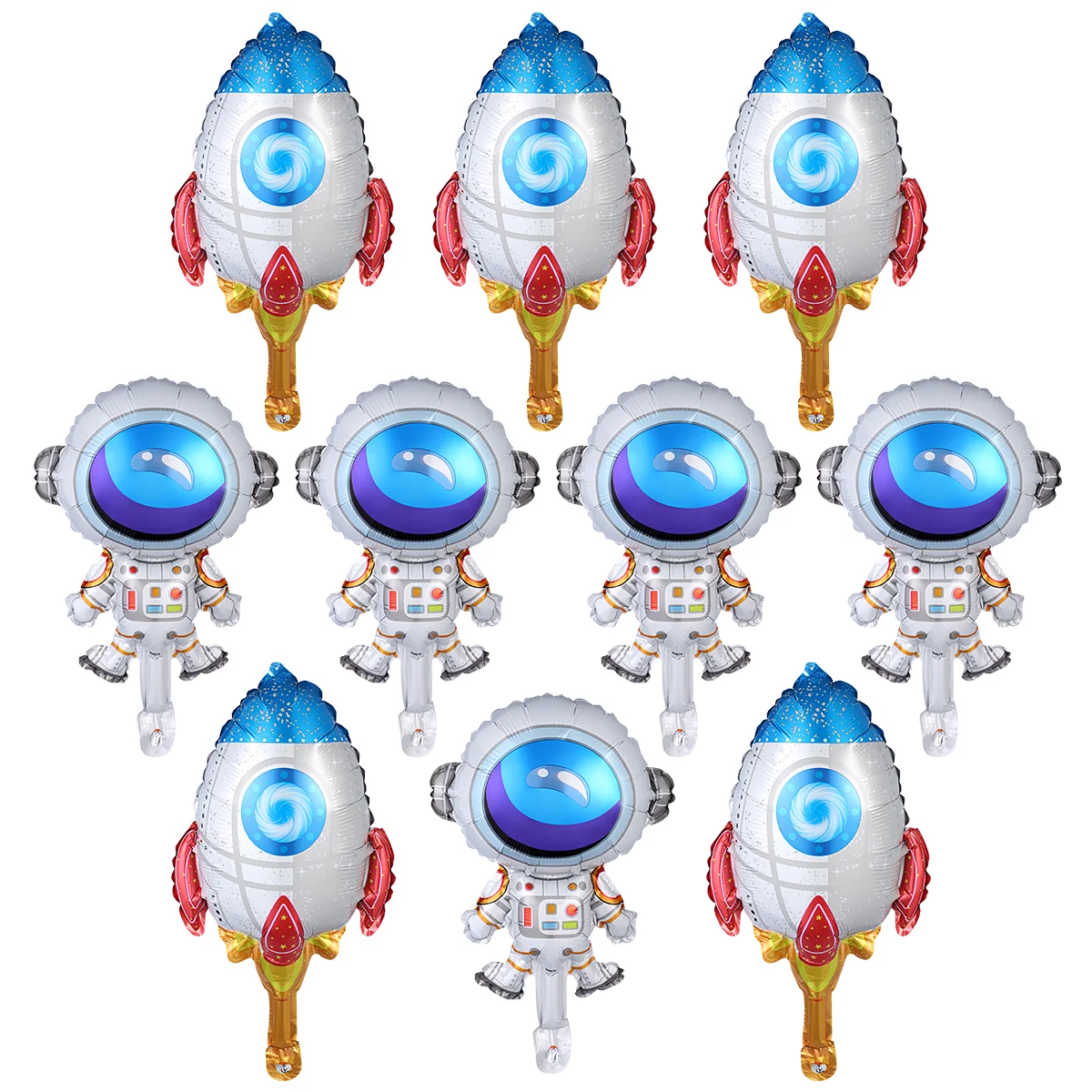 

Balloons Kids Aluminum Planet Balloon Modeling Rocket Mylar Balloon Space Birthday Party Supplies Party Balloon Man