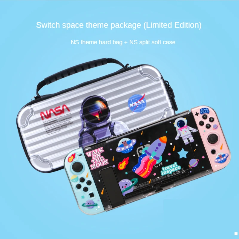 

Minithink For Nintend Switch Case Cute Cartoon Full Cover Split Shell Joy-Con Controller Hard EVA Protector NS Accessories