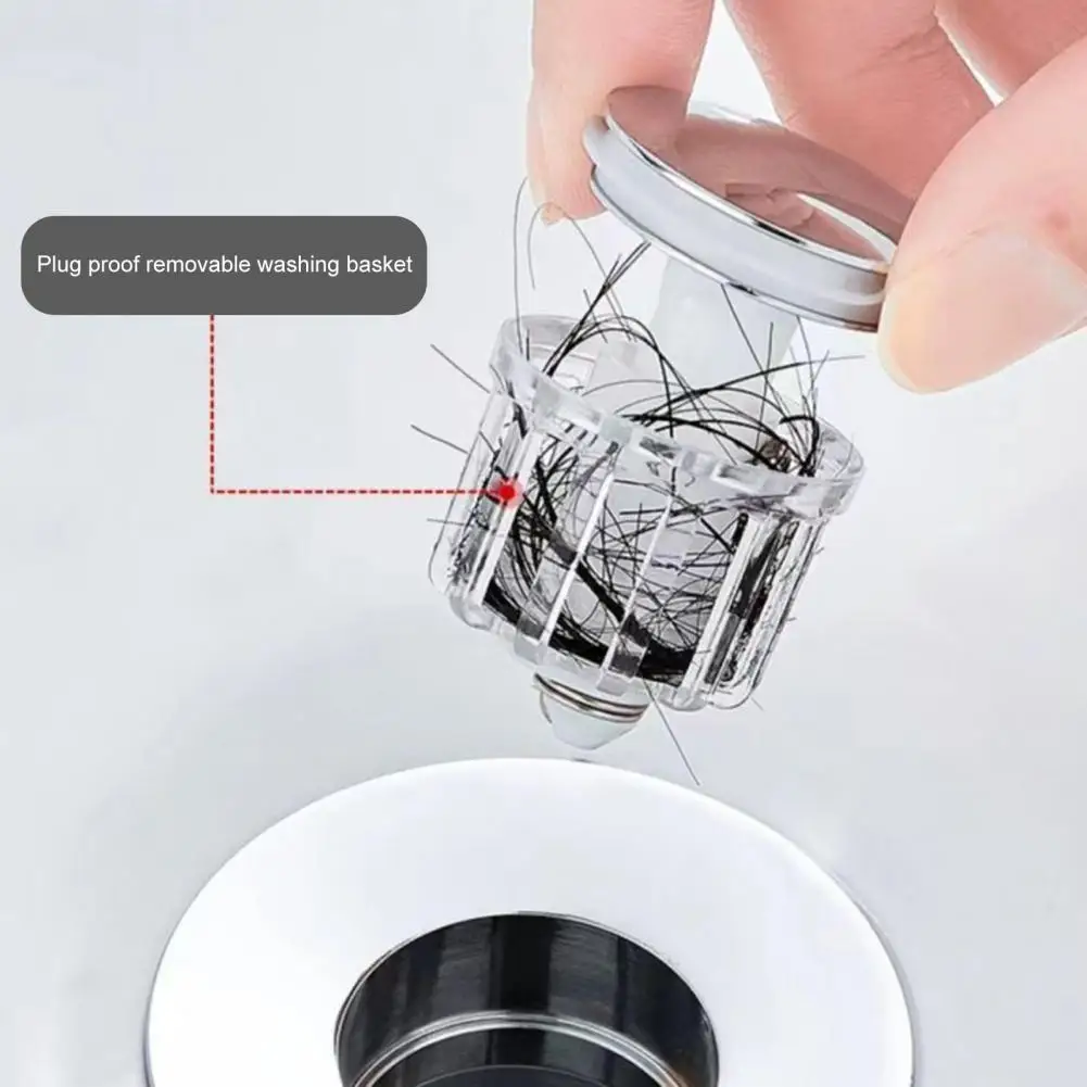 

Durable Basin Drain Filter Anti-water Return Detachable Easy Installation Drain Stopper Anti-smell