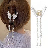 hollow out butterfly hair claw tassel hair pins for women girl vintage metal gold color hair clip jewelry accessories new