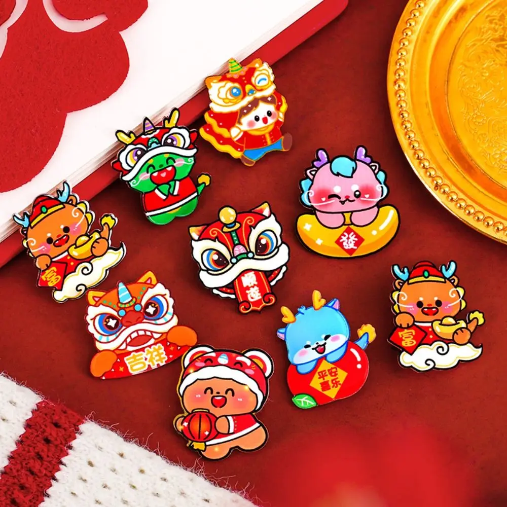 1 шт. акриловый значок в виде льва