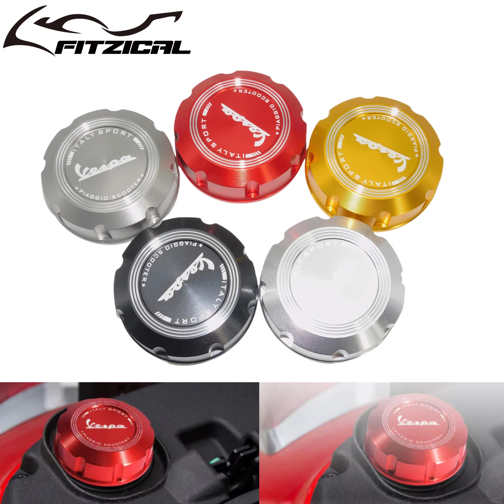 Крышка заливной горловины топливного бака мотоцикла для Vespa GTS GTV LX Primavera Sprint 150 250