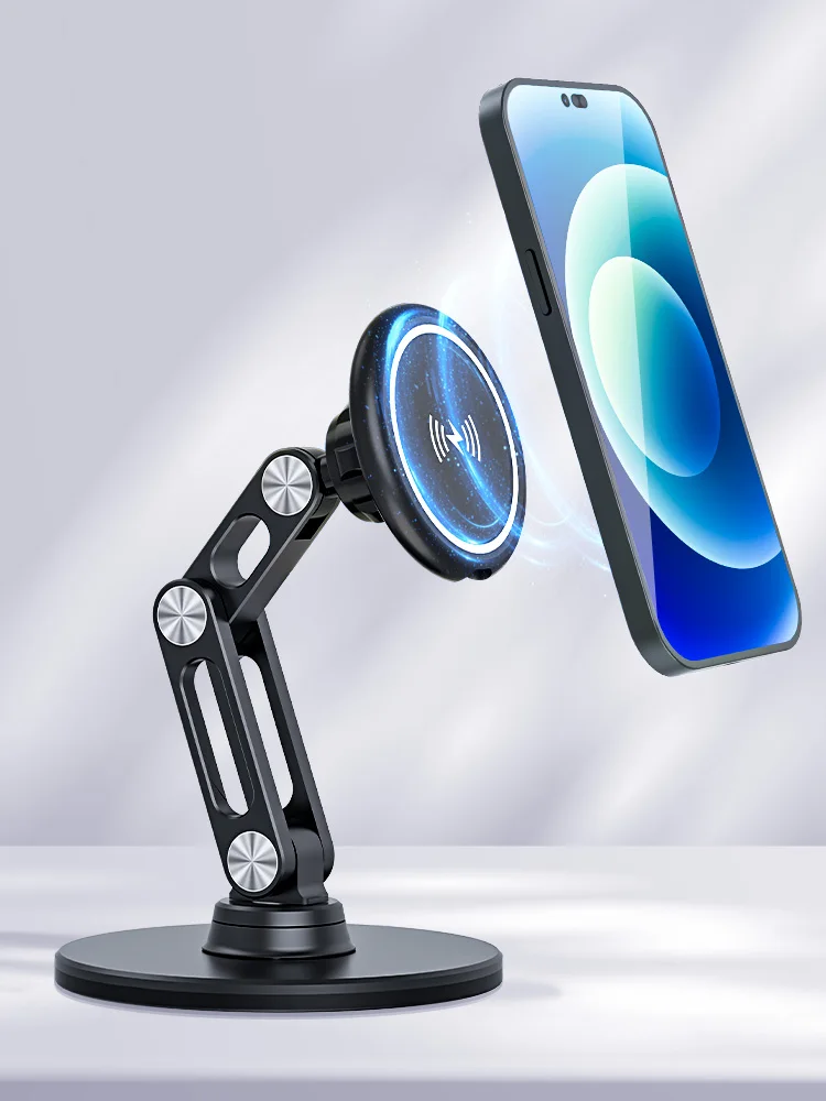 Magnetic Holder For Phone Wireless Charger Fast Charging Cell Phone Stand With Magsafe for Xiaomi iPhone Samsung
