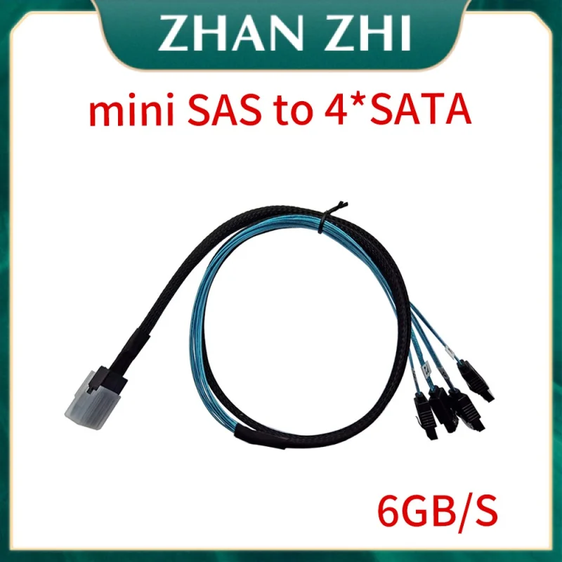 Mini SAS/SATA кабель 1/4 SFF8087 4 * SATA кабель для передачи данных поддерживает 6 ГБ 1 м Mini-SAS SFF-8087 To 4 SATA серверный жесткий диск