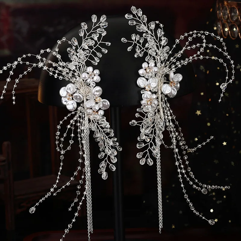 

1 пара, заколки для волос в стиле мори для невесты