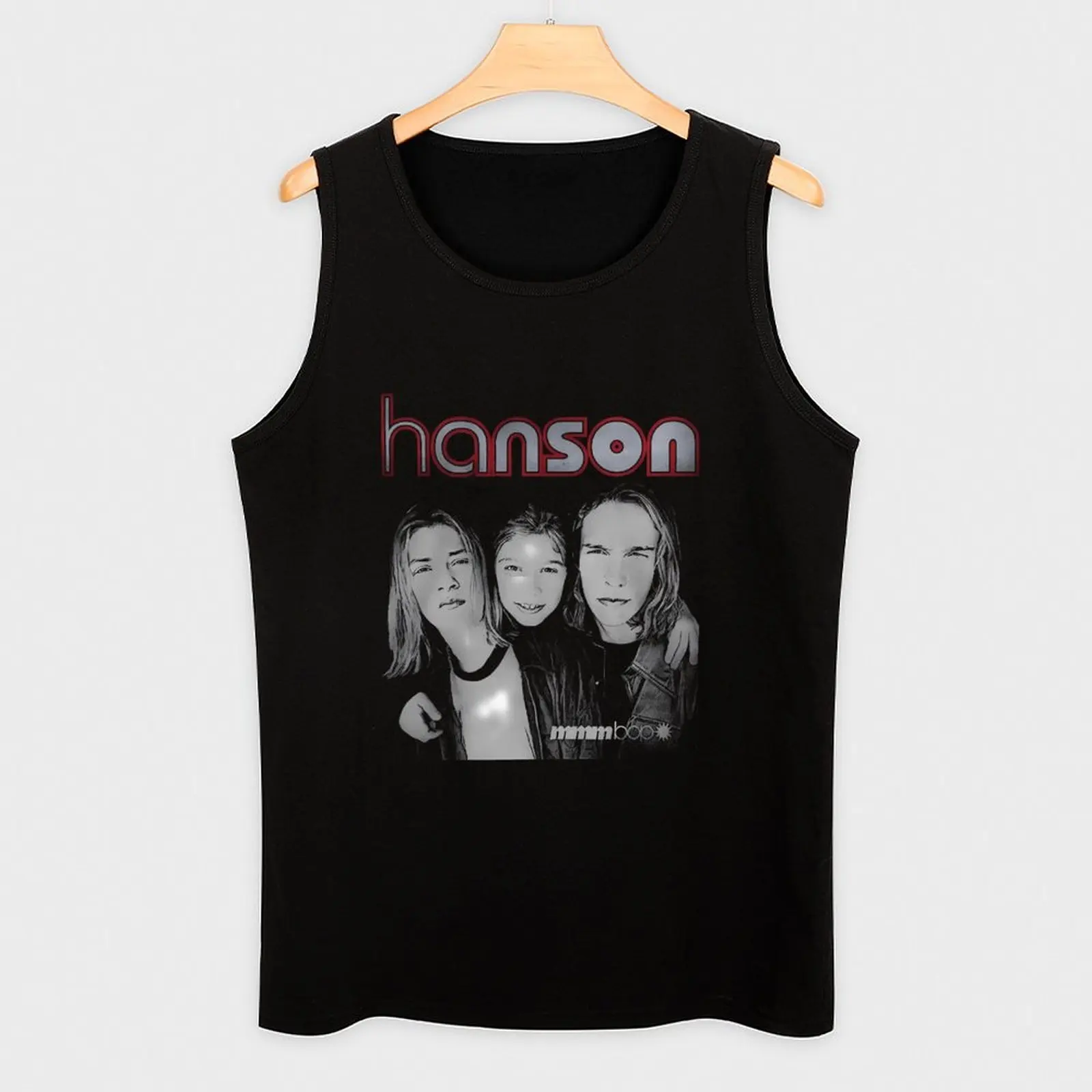 Фото Майка Hanson Band, базовая повседневная безрукавка, однотонная, легкая №3