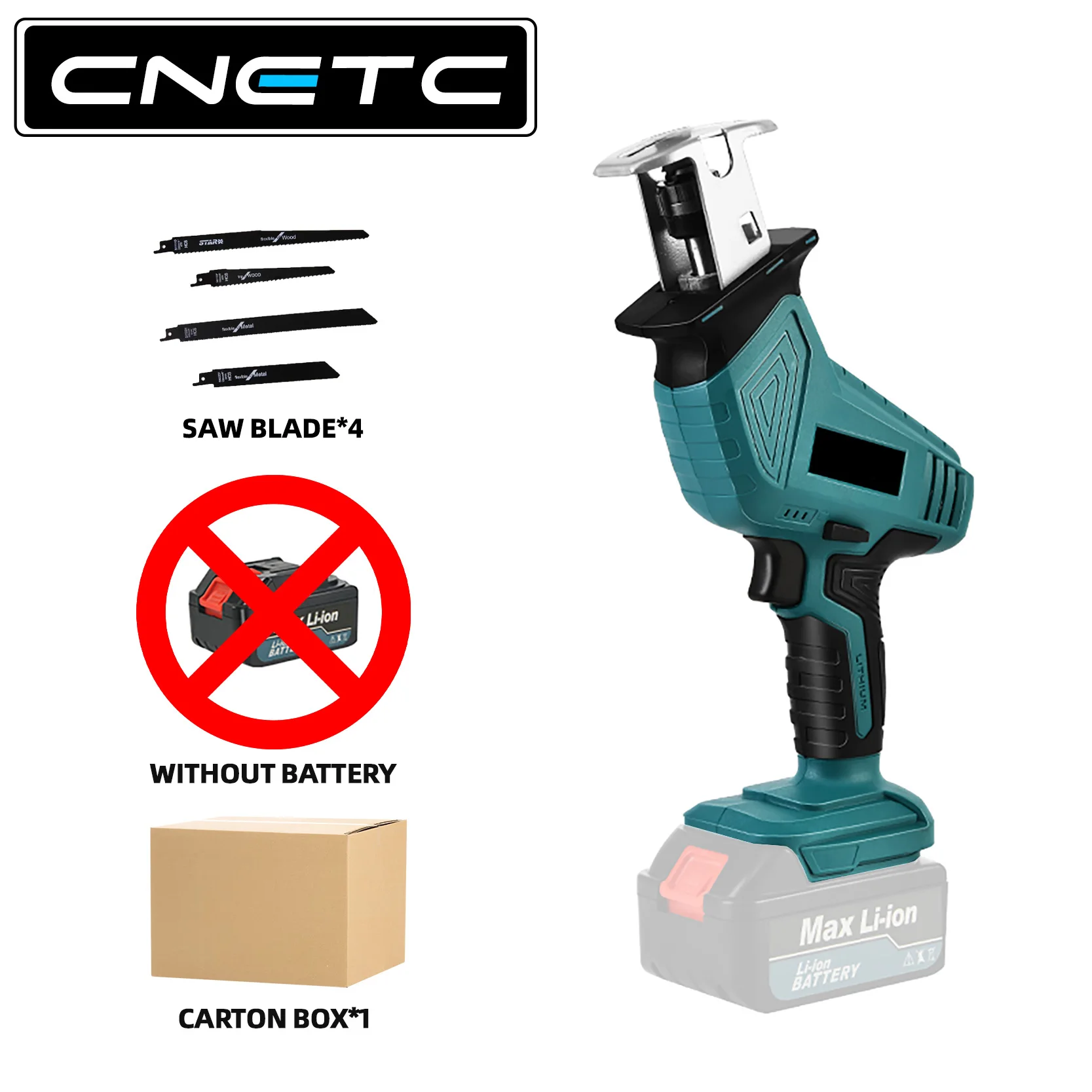 Аккумуляторная электрическая сабельная пила CNETC