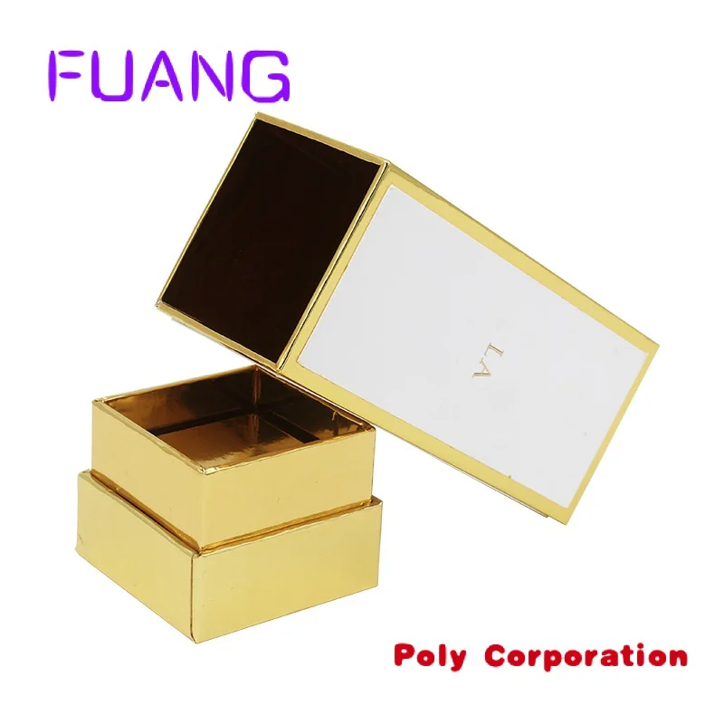 Customized Luxury Plain Gold Boxes With Logo Perfume Bottle Packaging Box For Cosmeticpacking box for small business