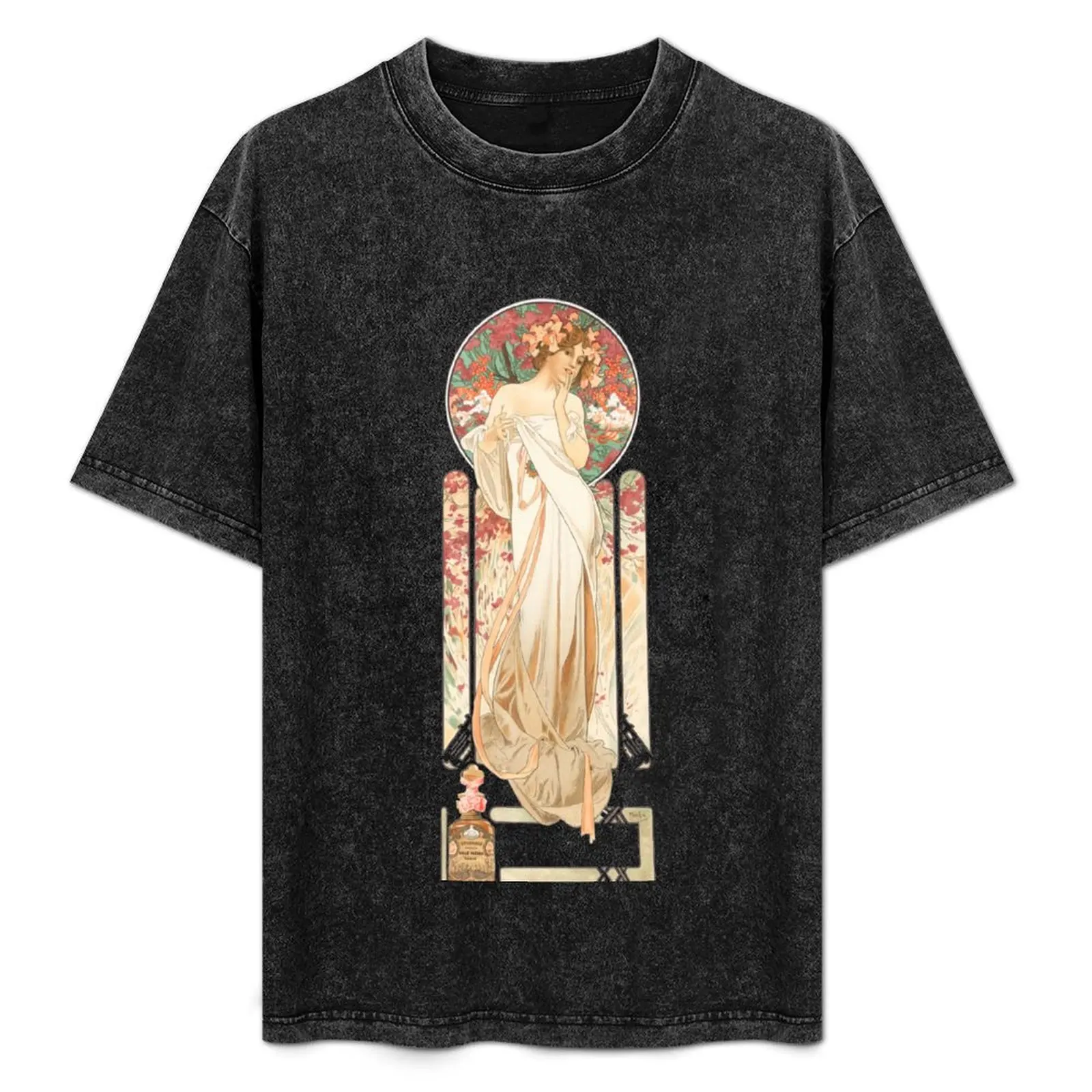 HD. Футболка Sylvanis Essence by Alphonse Mucha HIGH DEFINITION (оригинальные цвета) с животным принтом