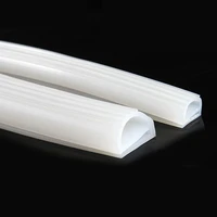 123510m white silicone seal e type strip oven door freezer door steaming machine rubber e shape sealing bar heat resistant