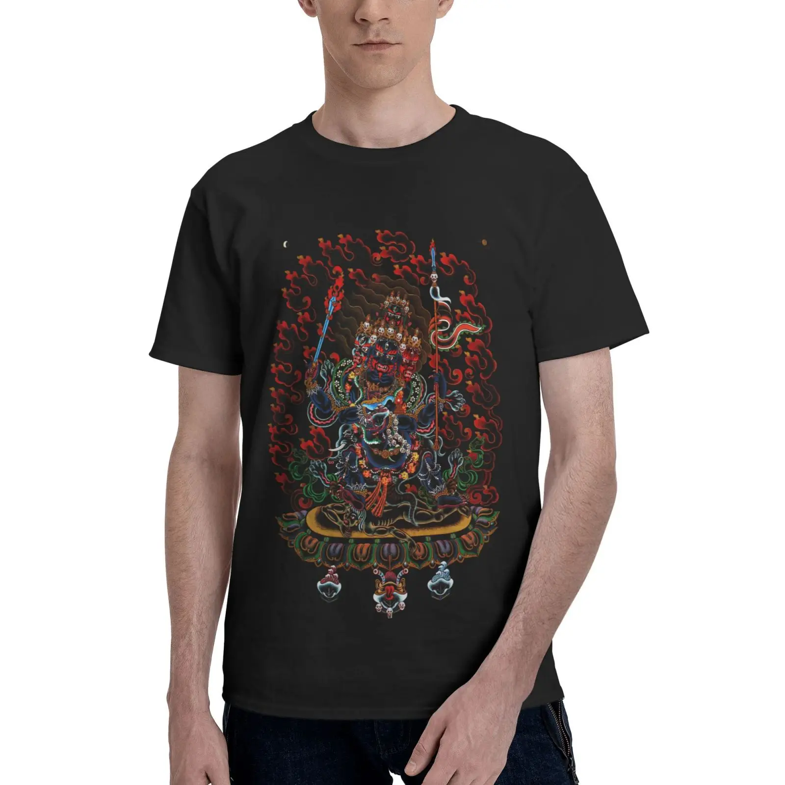 

Mahakala Dharmapala In 83 Ao Thun Oversized T-Shirt Tops T-Shirts Man Blouse T Shirts Aesthetic Clothing Manga Couples T-Shirt