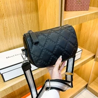 brand fashion trend plaid sling designer handbags womens genuine leather saddle casual shoulder bags girl vintage messenger bag