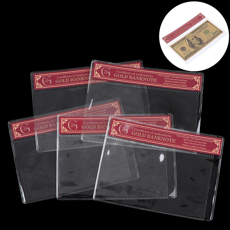 1 шт. COA Обычная Золотая банкнота новый продукт фольга в ПВХ пластиковой рамке