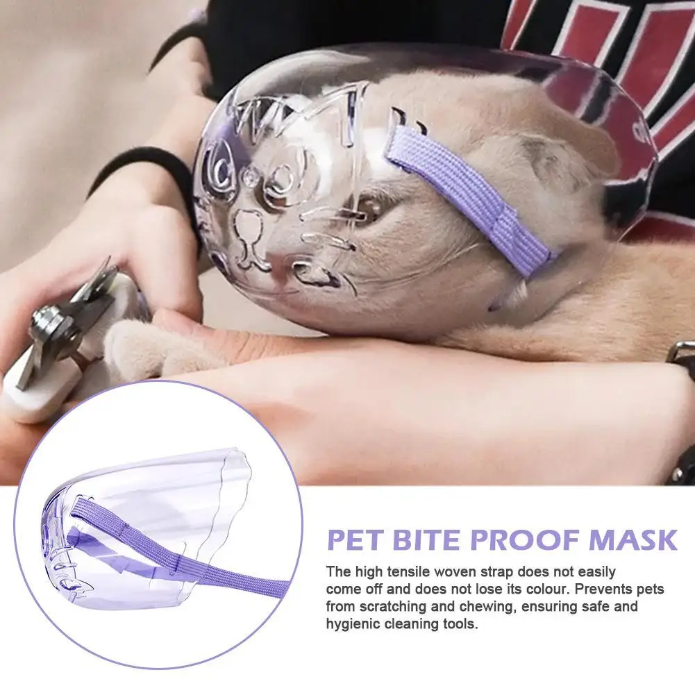 

Breathable Cat Dog Muzzle Anti-bite Grooming Mask Pet Kitten Mouth Mask Cover Muzzle for a Cat Bath Cleaning Tool Cosas Para Gat
