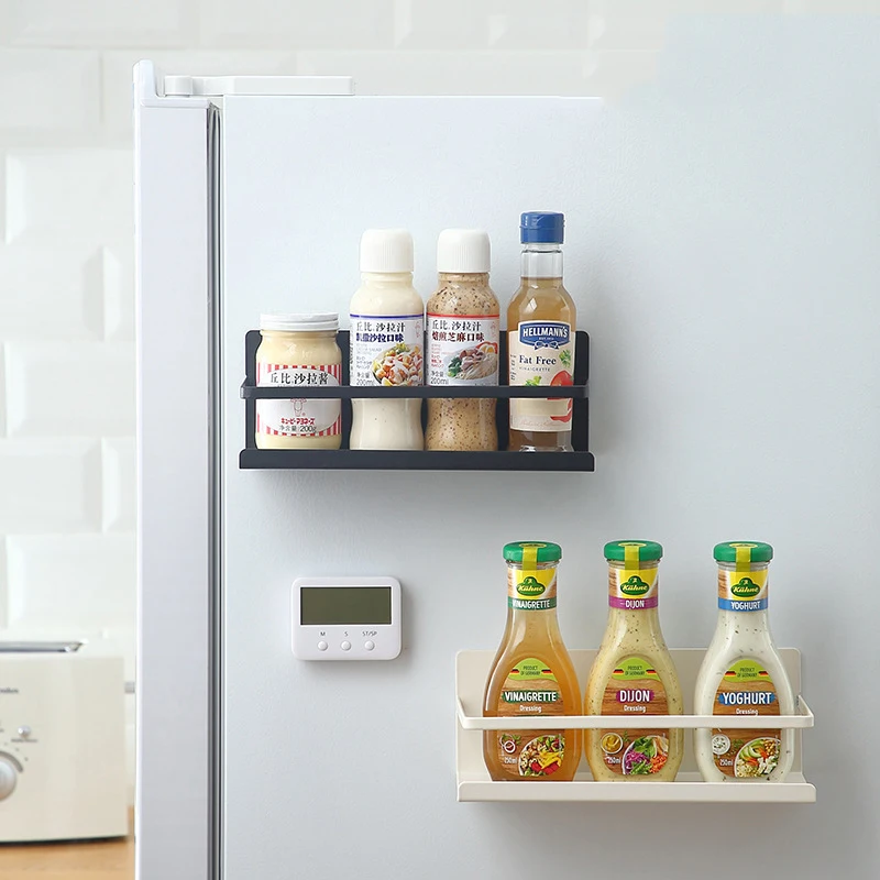 Магнитная полка для холодильника кухонный Органайзер из нержавеющей стали