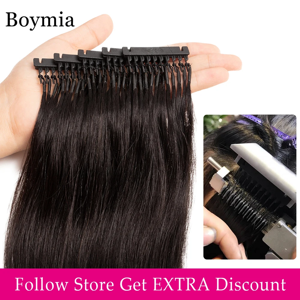 

6D Hair Extensions 16 20 24Inch 0.5g/strand 6D One Generation Hair 100 Strands Invisible Micro Ring Virgin Hair Extensions