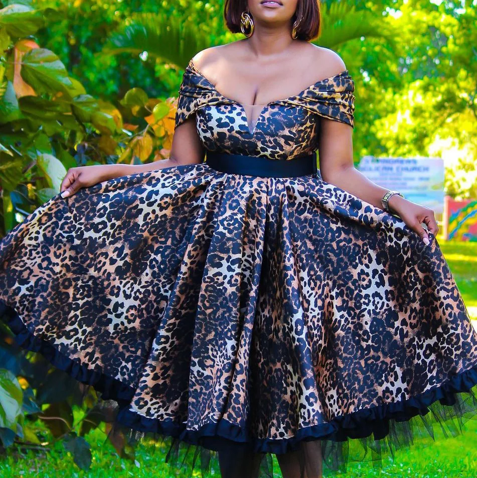 

Summer Dress African Dresses for Women Clothes Sexy Off-shoulder Robe African Short Sleeve Printing Polyester Dress
