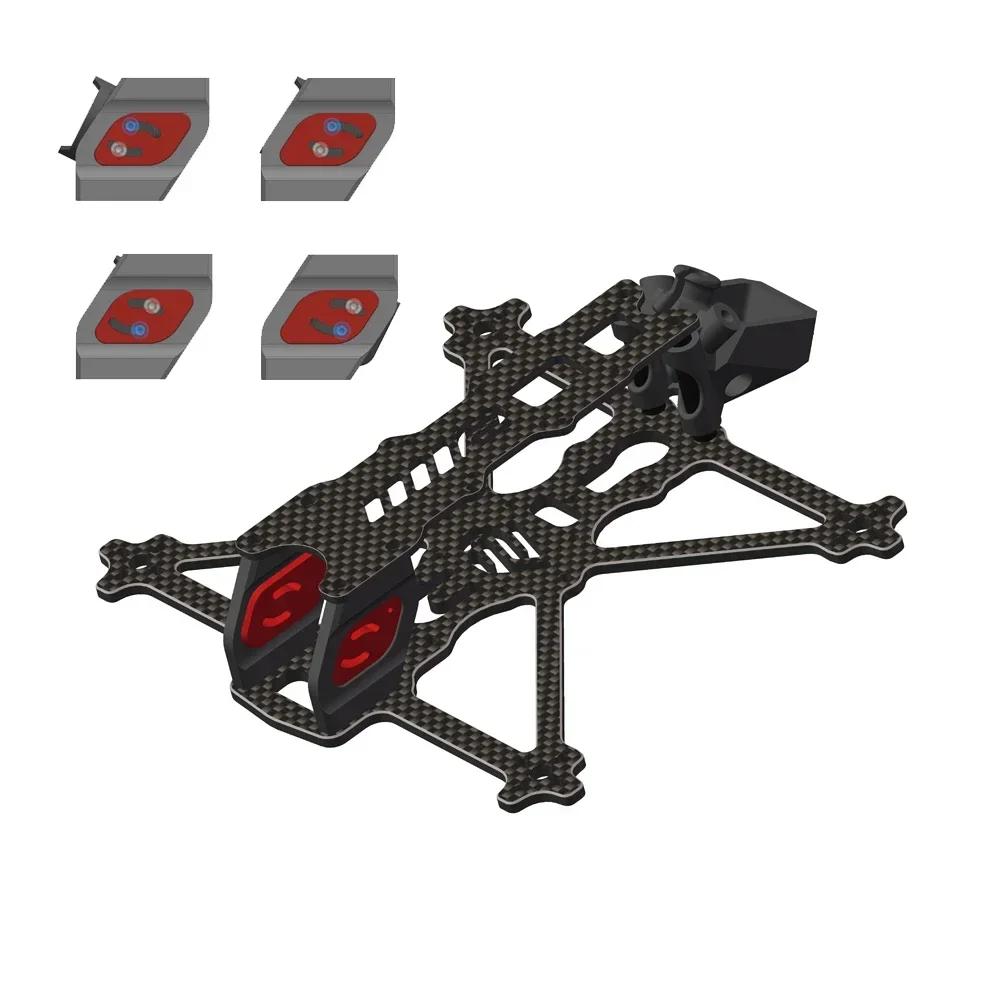 AlfaRC Fi-150 EVO 3 5-дюймовый комплект пропеллера RC Racing Drone Поддержка DJI O3 Air Unit Caddx Nebula 1306