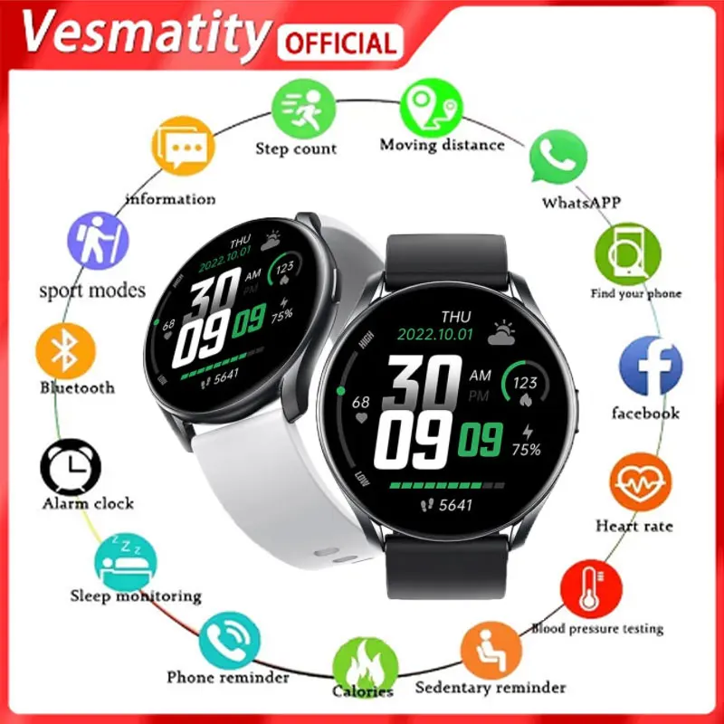 

Smart Watch Woman Support Hebrew Heart Rate Monitoring Luxuriou Answer Call dial Call Sport Smartband Watch GTR1