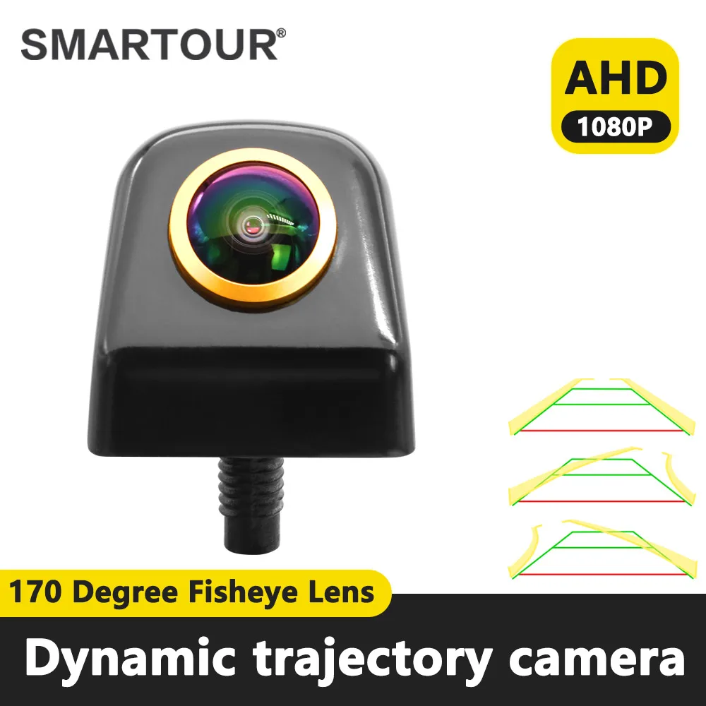 Умная Универсальная автомобильная камера заднего вида AHD 1080P с динамической