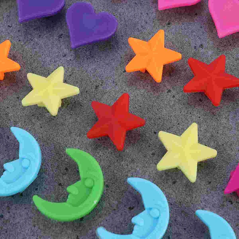 Пластиковые декоративные бусины для спиц велосипеда звезда луна любовь