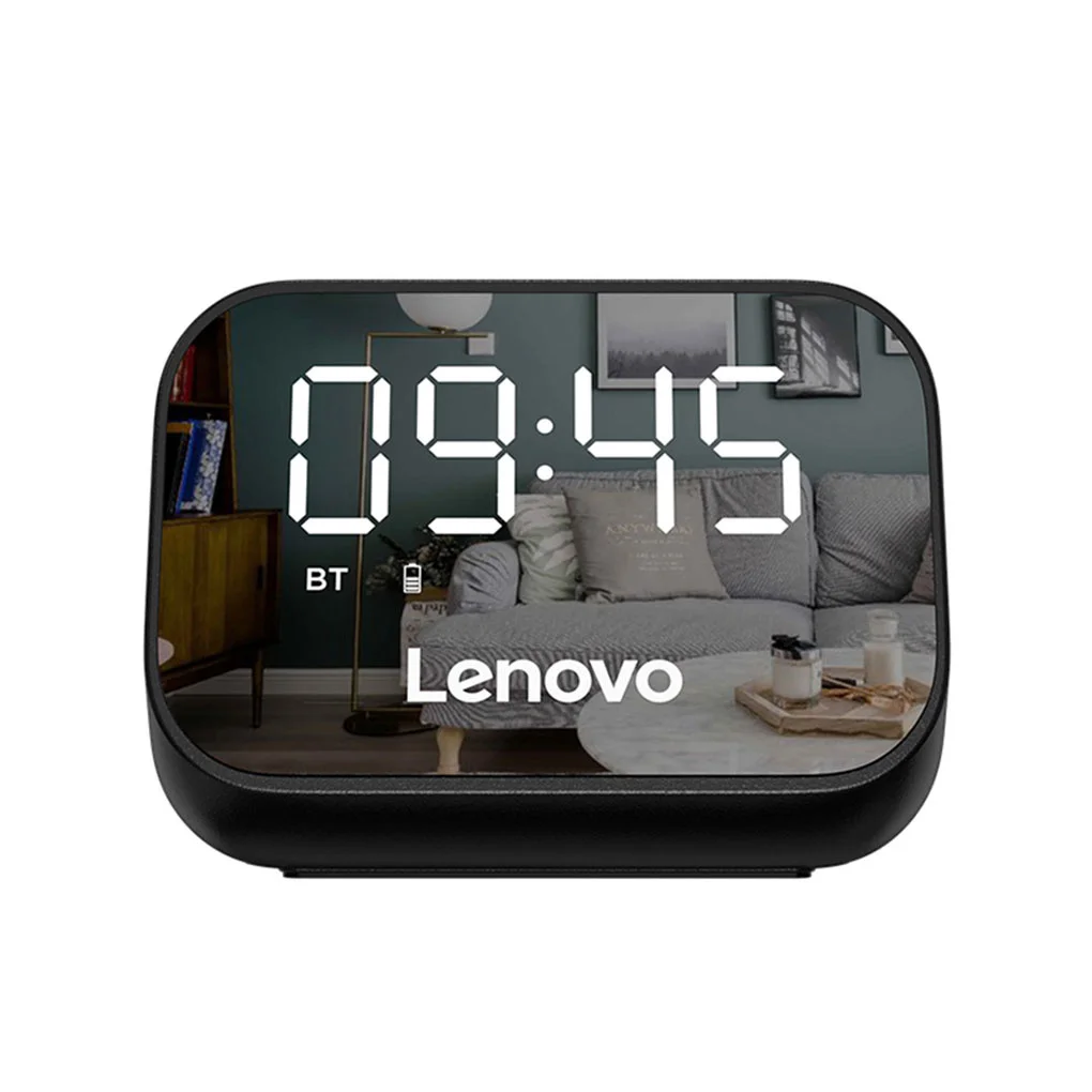 

2023 New Lenovo Bluetooth 5.0 Speaker Noise-reduction Music Player Digital Alarm Clocks For Household Bedroom Living Room Office