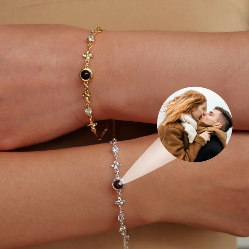 Personalized Projection Photo Bracelet Photo Bracelet Memorial Bracelet Memorial Photo Bracelet Custom Birthday Gift for Her