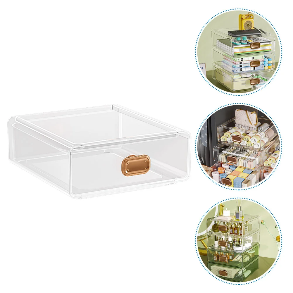 

Organizer Storage Desk Box Makeup Drawers Stationery Drawer Desktop Casesundries Vanitydisplay Countertopversatile