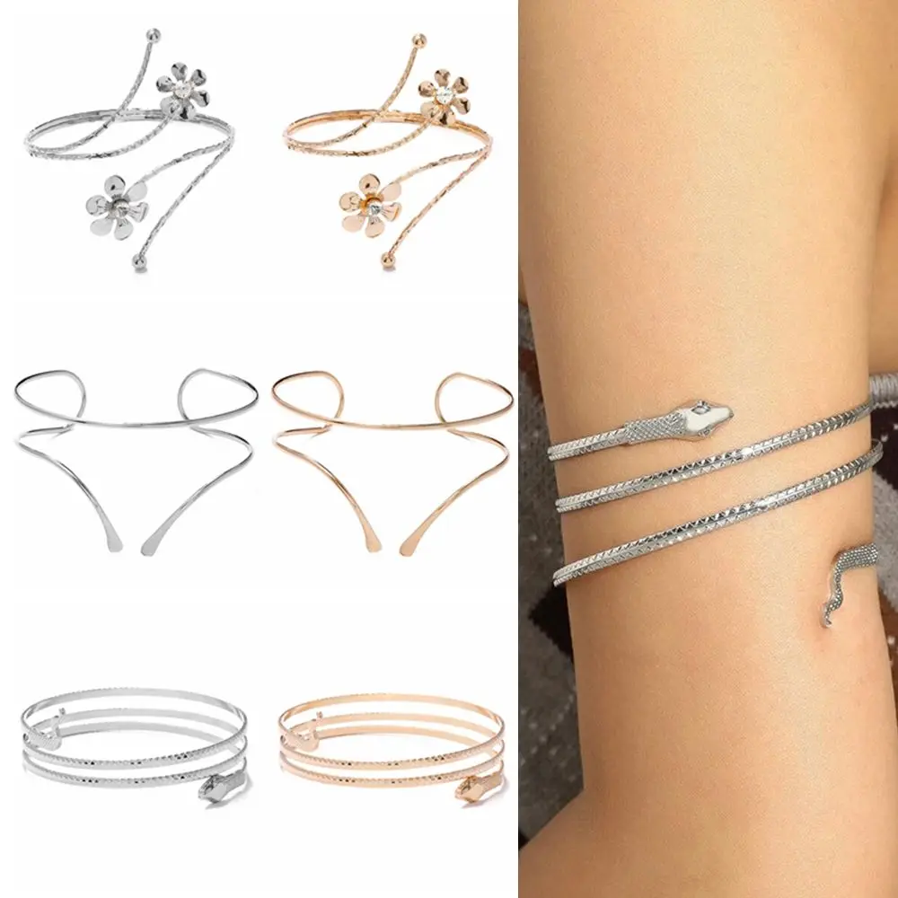

Alloy Body Bracelet Adjustable Geometric Pattern Arm Chain Arm Bangle Armband Arm Ring