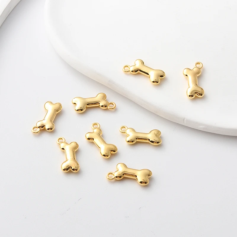 10 шт., эмалевые Подвески в виде костей