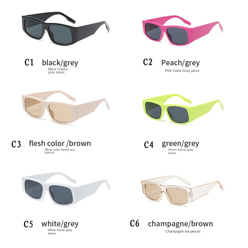 Антибликовые солнцезащитные очки UV400 с квадратными линзами и оправой для мужчин