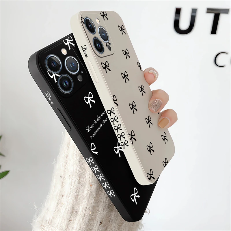Pova 4 чехол для телефона Infinix Tecno Spark 10 7T 6 GO Camon 15 16 Pro Smart Power NEO Bow Knot силиконовый мягкий