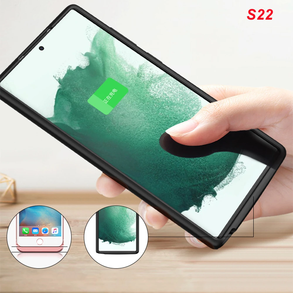

4700 Mah For Samsung Galaxy S22 Battery Case Fashion Battery Charger Case Power Bank For Samsung S22 Battery Case