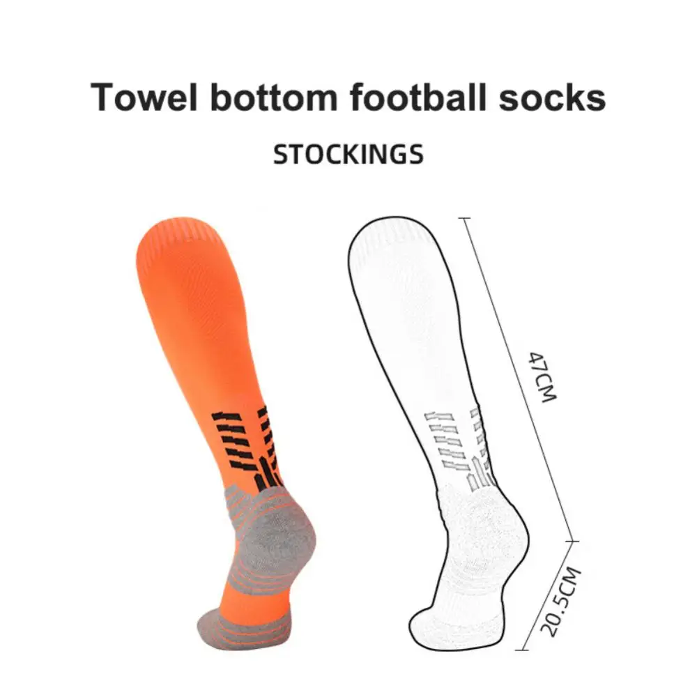 

Удобные длинные носки, вязаные профессиональные чулки для регби, Гольфы выше колена, футбольные носки, спортивные носки, Нескользящие