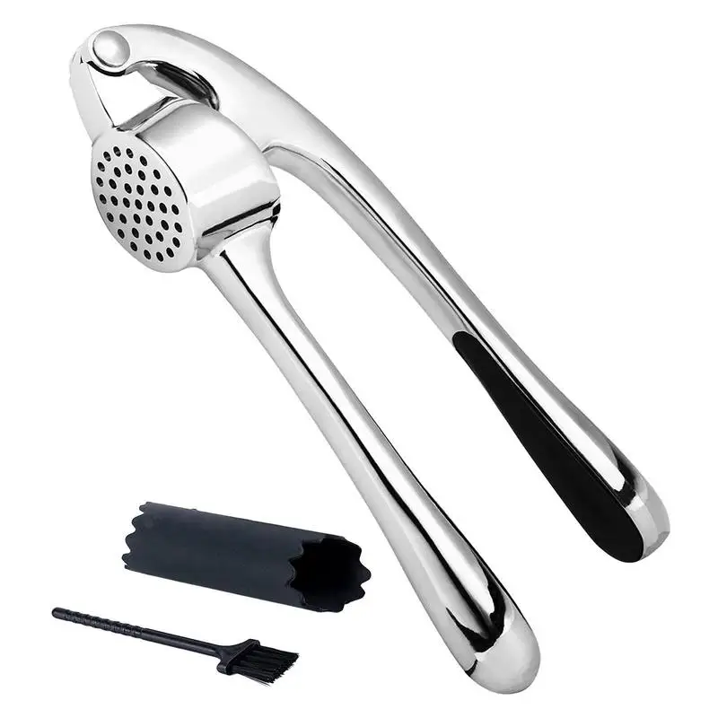 

3pcs/set Professional Kitchen Garlic Press Heavy Crush Garlic Soft-Handled Easy To Clean And Highly Durable Garlic Smasher